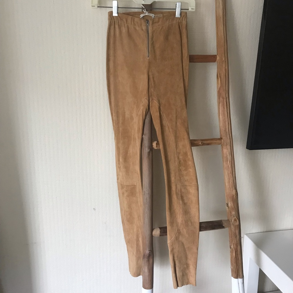 Alice + Olivia suede pants size 0